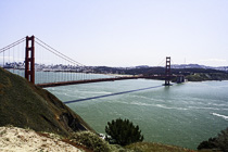[ photo: Golden Gate Bridge and San Franciso from Marin Headlands, Marin County, California, USA, April 2006 (img 239-089) ]