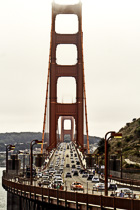 [ photo: Golden Gate Bridge from North Overlook, Marin County, California, USA, August 2014 (img 297-093) ]