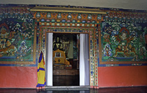 [ photo: Main Entry to Norbulingka Institute Temple, Sidhpur, HImachal Pradesh, India, February 2010 (img 189-051) ]