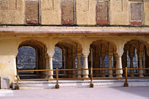 [ photo: Diwan-i-'Aam (Public Audience Hall) Closeup 1, Amber Fort, Jaipur, Rajasthan, India, February 2010(img 205-056) ]