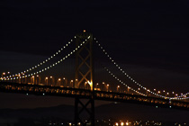 [ photo: San Francisco Bay Bridge at Dusk, Treasure Island, San Francisco Bay, California, USA, December 2011 (img 235-098) ]